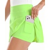image:imageStelle Women Tennis Skirt Golf Skorts Athletic High Waisted with Pockets Inner Shorts Sport Workout Pleated PickleballLime Green
