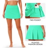 image:imageStelle Women Tennis Skirt Golf Skorts Athletic High Waisted with Pockets Inner Shorts Sport Workout Pleated PickleballMint Green