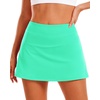 image:imageStelle Women Tennis Skirt Golf Skorts Athletic High Waisted with Pockets Inner Shorts Sport Workout Pleated PickleballMint Green