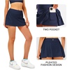 image:imageStelle Women Tennis Skirt Golf Skorts Athletic High Waisted with Pockets Inner Shorts Sport Workout Pleated PickleballNavy