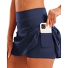 image:imageStelle Women Tennis Skirt Golf Skorts Athletic High Waisted with Pockets Inner Shorts Sport Workout Pleated PickleballNavy