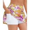 image:imageStelle Women Tennis Skirt Golf Skorts Athletic High Waisted with Pockets Inner Shorts Sport Workout Pleated PickleballPastel Pickle