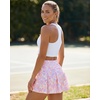 image:imageStelle Women Tennis Skirt Golf Skorts Athletic High Waisted with Pockets Inner Shorts Sport Workout Pleated PickleballPastel Terrazzo