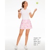 image:imageStelle Women Tennis Skirt Golf Skorts Athletic High Waisted with Pockets Inner Shorts Sport Workout Pleated PickleballPastel Terrazzo