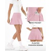 image:imageStelle Women Tennis Skirt Golf Skorts Athletic High Waisted with Pockets Inner Shorts Sport Workout Pleated PickleballPink