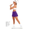 image:imageStelle Women Tennis Skirt Golf Skorts Athletic High Waisted with Pockets Inner Shorts Sport Workout Pleated PickleballPurple