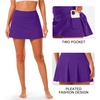 image:imageStelle Women Tennis Skirt Golf Skorts Athletic High Waisted with Pockets Inner Shorts Sport Workout Pleated PickleballPurple