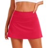 image:imageStelle Women Tennis Skirt Golf Skorts Athletic High Waisted with Pockets Inner Shorts Sport Workout Pleated PickleballRaspberry