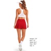 image:imageStelle Women Tennis Skirt Golf Skorts Athletic High Waisted with Pockets Inner Shorts Sport Workout Pleated PickleballRed