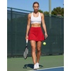 image:imageStelle Women Tennis Skirt Golf Skorts Athletic High Waisted with Pockets Inner Shorts Sport Workout Pleated PickleballRed