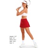 image:imageStelle Women Tennis Skirt Golf Skorts Athletic High Waisted with Pockets Inner Shorts Sport Workout Pleated PickleballRed