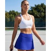 image:imageStelle Women Tennis Skirt Golf Skorts Athletic High Waisted with Pockets Inner Shorts Sport Workout Pleated PickleballSapphire