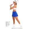 image:imageStelle Women Tennis Skirt Golf Skorts Athletic High Waisted with Pockets Inner Shorts Sport Workout Pleated PickleballSapphire