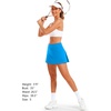 image:imageStelle Women Tennis Skirt Golf Skorts Athletic High Waisted with Pockets Inner Shorts Sport Workout Pleated PickleballSmurf Blue