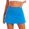image:imageStelle Women Tennis Skirt Golf Skorts Athletic High Waisted with Pockets Inner Shorts Sport Workout Pleated PickleballSmurf Blue