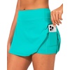 image:imageStelle Women Tennis Skirt Golf Skorts Athletic High Waisted with Pockets Inner Shorts Sport Workout Pleated PickleballTurquoise