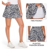 image:imageStelle Women Tennis Skirt Golf Skorts Athletic High Waisted with Pockets Inner Shorts Sport Workout Pleated PickleballWavy Ink