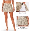 image:imageStelle Women Tennis Skirt Golf Skorts Athletic High Waisted with Pockets Inner Shorts Sport Workout Pleated PickleballWhite Cheetah