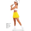 image:imageStelle Women Tennis Skirt Golf Skorts Athletic High Waisted with Pockets Inner Shorts Sport Workout Pleated PickleballYellow