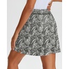 image:imageStelle Womens Athletic Skorts 17 Golf Skirts Inner Shorts Tennis Skort with 2 Pockets Running Sports Pickleball SkirtBlack Paisley Print