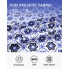 image:imageStelle Womens Athletic Skorts 17 Golf Skirts Inner Shorts Tennis Skort with 2 Pockets Running Sports Pickleball SkirtFloral Tiles Print