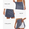 image:imageStelle Womens Athletic Skorts 17 Golf Skirts Inner Shorts Tennis Skort with 2 Pockets Running Sports Pickleball SkirtGeo Tiles Print