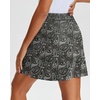 image:imageStelle Womens Athletic Skorts 17 Golf Skirts Inner Shorts Tennis Skort with 2 Pockets Running Sports Pickleball SkirtNoir Paisley Print