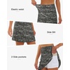 image:imageStelle Womens Athletic Skorts 17 Golf Skirts Inner Shorts Tennis Skort with 2 Pockets Running Sports Pickleball SkirtNoir Paisley Print