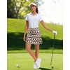image:imageStelle Womens Athletic Skorts 17 Golf Skirts Inner Shorts Tennis Skort with 2 Pockets Running Sports Pickleball SkirtRetro Geo Print