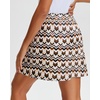 image:imageStelle Womens Athletic Skorts 17 Golf Skirts Inner Shorts Tennis Skort with 2 Pockets Running Sports Pickleball SkirtRetro Geo Print