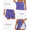 image:imageStelle Womens Athletic Skorts 17 Golf Skirts Inner Shorts Tennis Skort with 2 Pockets Running Sports Pickleball SkirtRoyal Paisley Print