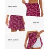 image:imageStelle Womens Athletic Skorts 17 Golf Skirts Inner Shorts Tennis Skort with 2 Pockets Running Sports Pickleball SkirtScarlet Vines Print