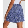 image:imageStelle Womens Athletic Skorts 17 Golf Skirts Inner Shorts Tennis Skort with 2 Pockets Running Sports Pickleball SkirtTwirly Paisley Print