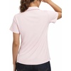 image:imageStelle Womens Golf Polo Shirts Short Sleeve V Neck Collared Tops Quick Dry Golf Tennis Work Casual Summer TeeBallet Pink