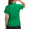 image:imageStelle Womens Golf Polo Shirts Short Sleeve V Neck Collared Tops Quick Dry Golf Tennis Work Casual Summer TeeKelly Green