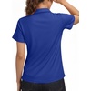 image:imageStelle Womens Golf Polo Shirts Short Sleeve V Neck Collared Tops Quick Dry Golf Tennis Work Casual Summer TeeRoyal Blue