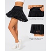 image:imageStelle Womens High Waist Athletic Skorts with Shorts Pockets Ruffle Hem Flowy Skirts Mini Tiered Short Skirt Casual SummerBlack