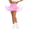 image:imageStelle Womens High Waist Athletic Skorts with Shorts Pockets Ruffle Hem Flowy Skirts Mini Tiered Short Skirt Casual SummerCotton Candy