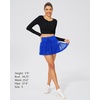 image:imageStelle Womens High Waist Athletic Skorts with Shorts Pockets Ruffle Hem Flowy Skirts Mini Tiered Short Skirt Casual SummerSapphire