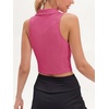 image:imageStelle Womens Sleeveless Golf Polo Shirt UPF50 V Neck Collared Tennis Quick Dry Athletic Workout Cropped Tank TopDreamhouse Pink