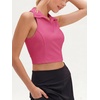 image:imageStelle Womens Sleeveless Golf Polo Shirt UPF50 V Neck Collared Tennis Quick Dry Athletic Workout Cropped Tank TopDreamhouse Pink