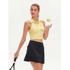 image:imageStelle Womens Sleeveless Golf Polo Shirt UPF50 V Neck Collared Tennis Quick Dry Athletic Workout Cropped Tank TopLemon Butter