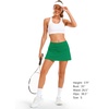image:imageStelle Womens Tennis Golf Skirts High Waisted with Pockets Inner Shorts for Athletic Skorts Sports Running PickleballEvergreen