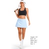 image:imageStelle Womens Tennis Golf Skirts High Waisted with Pockets Inner Shorts for Athletic Skorts Sports Running PickleballLight Blue