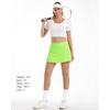 image:imageStelle Womens Tennis Golf Skirts High Waisted with Pockets Inner Shorts for Athletic Skorts Sports Running PickleballLime Green
