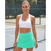 image:imageStelle Womens Tennis Golf Skirts High Waisted with Pockets Inner Shorts for Athletic Skorts Sports Running PickleballMint Green