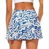 image:imageStelle Womens Tennis Golf Skirts High Waisted with Pockets Inner Shorts for Athletic Skorts Sports Running PickleballOcean Breeze