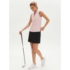 image:imageStelle Womens Wrinkle Resist Golf Shirts UPF 50 Sleeveless Ruffle VNeck Tank Top Tennis Athletic Workout TopBallet Pink