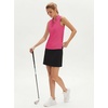 image:imageStelle Womens Wrinkle Resist Golf Shirts UPF 50 Sleeveless Ruffle VNeck Tank Top Tennis Athletic Workout TopDreamhouse Pink