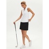 image:imageStelle Womens Wrinkle Resist Golf Shirts UPF 50 Sleeveless Ruffle VNeck Tank Top Tennis Athletic Workout TopWhite